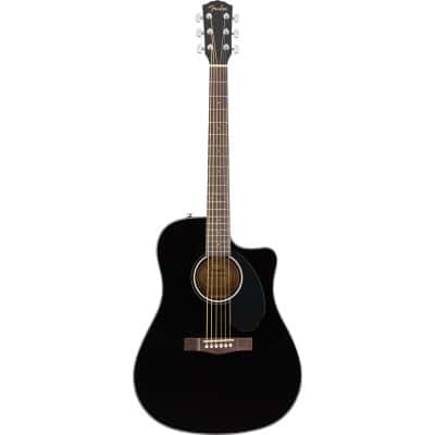 Fender CD-60SCE DREADNOUGHT WLNT, BLACK - RECONDITIONNE